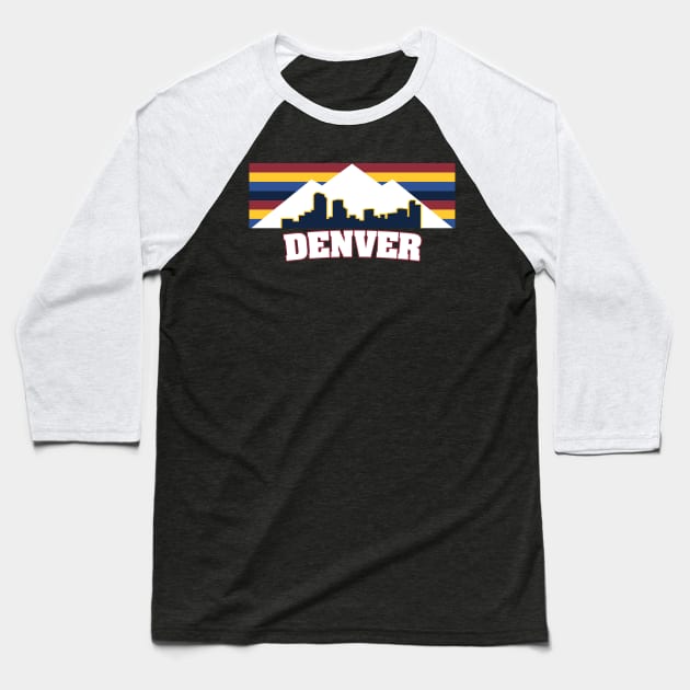 Denver Nuggets Baseball T-Shirt by slawisa